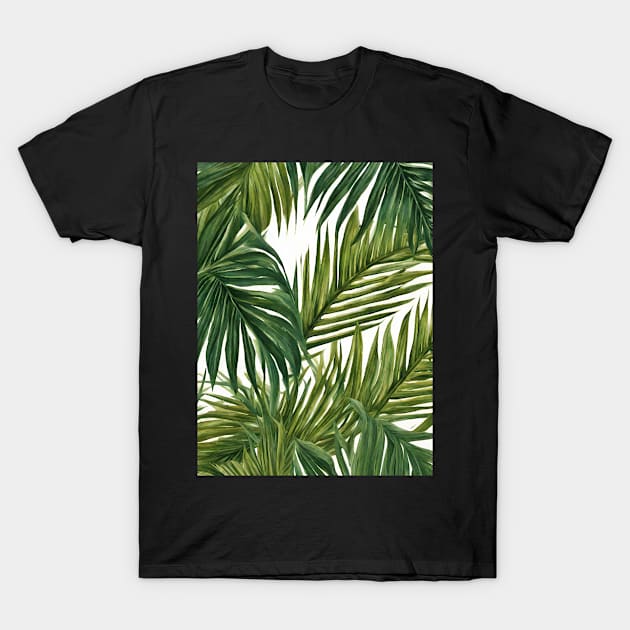 Coconut palm leaves T-Shirt by Aloha is a lifestyle